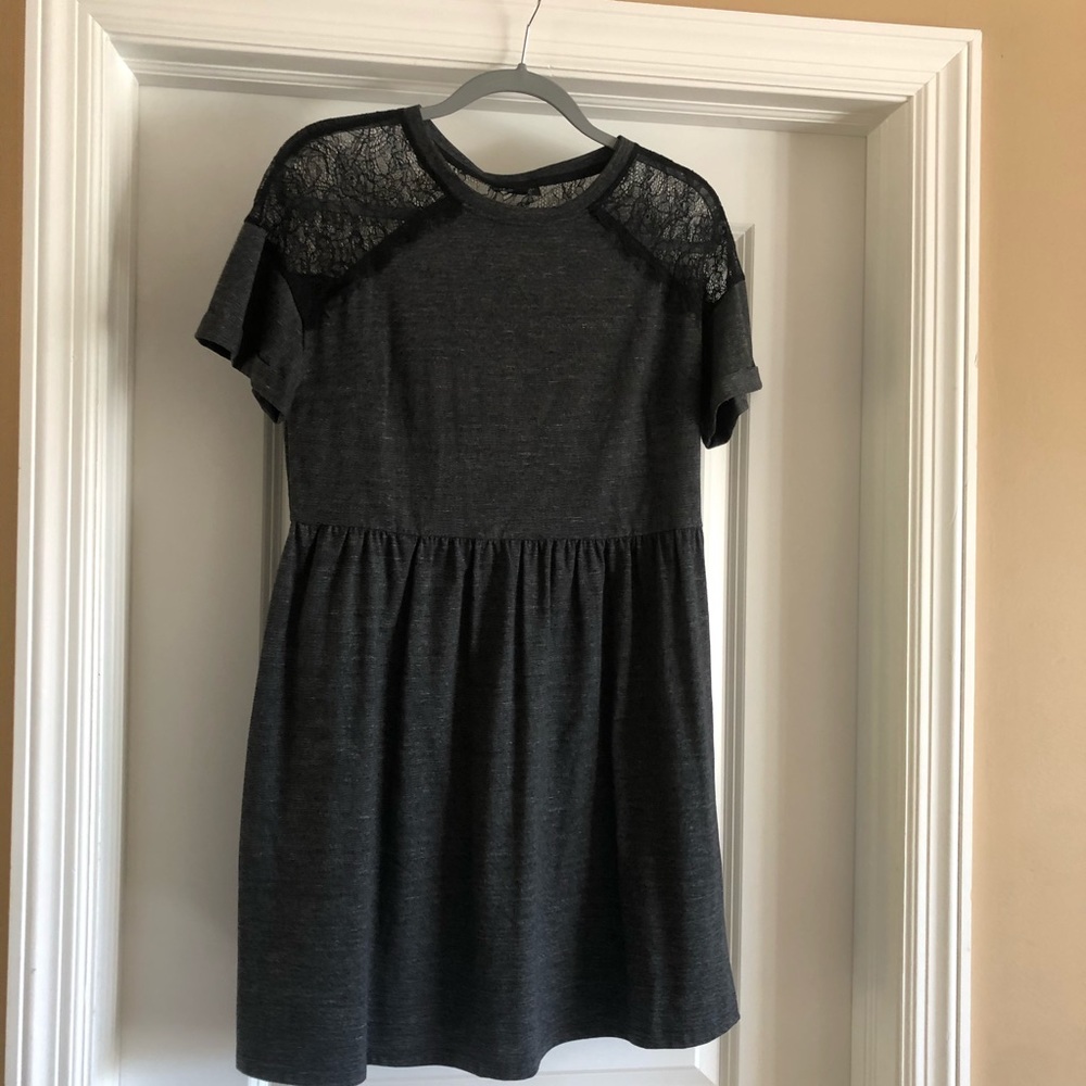 Top shop dark gray dress